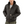 Load image into Gallery viewer, man wearing dark grey heavy jacket with hood and hands in pockets
