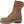 Load image into Gallery viewer, side view of high top brown leather work boot with tall heel
