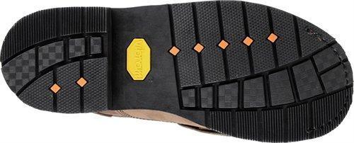 black sole on work boot
