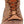 Load image into Gallery viewer, front of red-brown mid-rise boot with brown sole