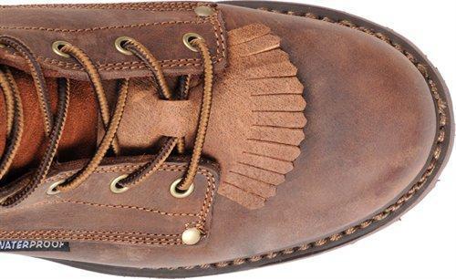 round toe on brown boot