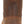 Load image into Gallery viewer, back view of hightop brown boot with high heel and black sole