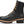 Load image into Gallery viewer, side of hightop black boot with brown laces and black sole with brown outsole