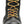 Load image into Gallery viewer, front of hightop black boot with brown laces and black sole with brown outsole