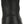 Load image into Gallery viewer, back of hightop black boot with brown laces and black sole with brown outsole