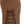 Load image into Gallery viewer, top view of high top brown work boot with dark brown sole and gold eyelets