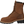 Load image into Gallery viewer, side view of high top brown work boot with dark brown sole and gold eyelets