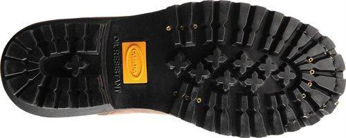 black sole on work boot