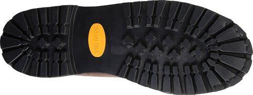 black sole on work boot