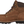 Load image into Gallery viewer, side view of mid top light brown work boot with gold eyelets and dark brown sole
