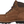 Load image into Gallery viewer, side view of mid top light brown work boot with gold eyelets and dark brown sole