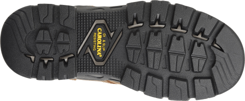 black sole on work boot