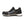 Load image into Gallery viewer, side view of black and grey tennis shoe style work shoe with silver accent at the laces and white outsole
