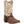 Load image into Gallery viewer, cowgirl boot with brown/white shaft with embroidery and brown vamp with leather tassels 
