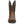 Load image into Gallery viewer, front view of men&#39;s tall dark brown pull-on western work boot with light brown stitching and square toe
