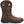 Load image into Gallery viewer, right side view of men's tall dark brown pull-on western work boot with light brown stitching and square toe