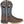 Load image into Gallery viewer, side view of kids boot with grey shaft with blue and white embroidery and brown vamp