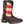 Load image into Gallery viewer, kids boot with american flag shaft and dark brown vamp