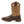 Load image into Gallery viewer, side of cowboy style work boot with light brown shaft and dark brown vamp and light brown embroidery 
