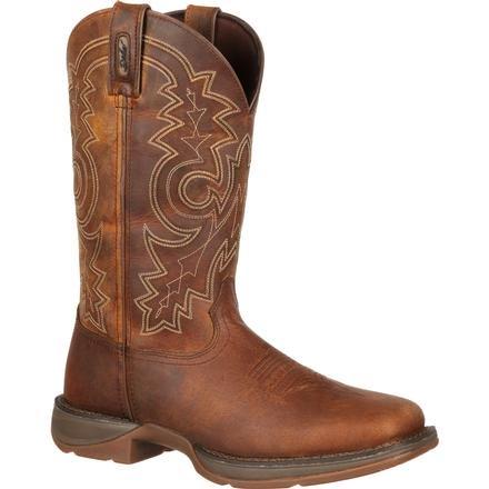 light brown cowboy boot with tan embroidery