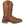 Load image into Gallery viewer, side of brown cowboy boot with tan embroidery and square toe
