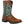 Load image into Gallery viewer, light brown cowgirl work boot with green shaft and white embroidery
