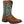 Load image into Gallery viewer, light brown cowgirl work boot with green shaft and white embroidery