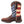 Load image into Gallery viewer, side of cowgirl work boot with american flag shaft and brown vamp