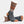 Load image into Gallery viewer, Dovetail Women's Merino Wool Midweight Crew Work Sock in Burnt Orange Stripe