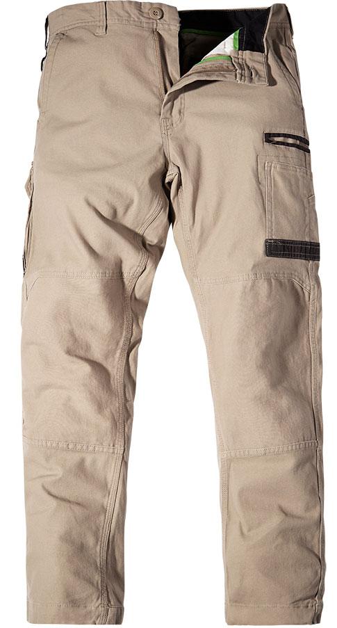 light khaki work pants with cargo pockets