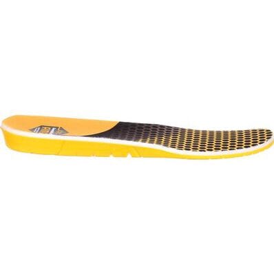 alternate side of yellow and black shoe insole