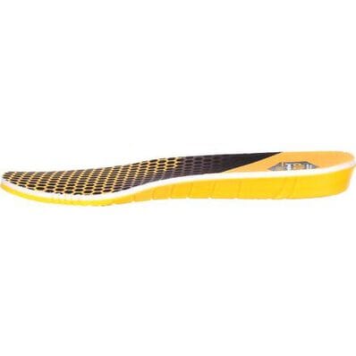 side of yellow and black shoe insole