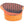 Load image into Gallery viewer, back of orange and black shoe insole