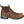 Load image into Gallery viewer, alternate side of mid-top pull on brown work boot with round toe