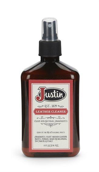 justin boots leather cleaner bottle