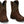 Load image into Gallery viewer, brown cowgirl boots with blue and brown embroidery 

