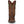 Load image into Gallery viewer, front view of men's tall dark brown pull-on western boot with light stitching and square toe.