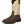 Load image into Gallery viewer, angled view of cowboy boot with white shaft with orange and black embroidery and brown vamp
