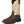 Load image into Gallery viewer, angled view of cowboy boot with white shaft with orange and black embroidery and brown vamp