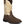 Load image into Gallery viewer, cowboy boot with white shaft with orange and black embroidery and brown vamp