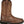 Load image into Gallery viewer, side of brown cowboy boot with light brown embroidery and black sole