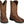 Load image into Gallery viewer, brown cowboy boots with light brown embroidery and black sole