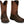 Load image into Gallery viewer, cowboy boot with tan shaft, brown vamp, and white embroidery
