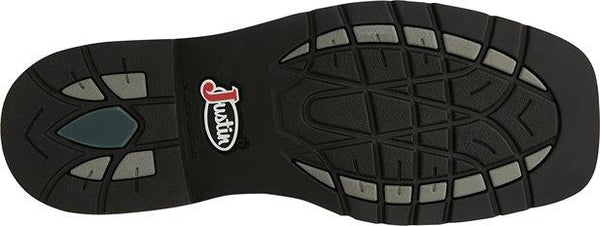 black sole with grey accents