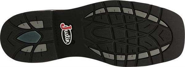 black sole with grey accents