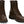 Load image into Gallery viewer, hightop brown boot with brown laces and black eyelets and embroidery on vamp