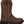 Load image into Gallery viewer, side view of brown traditional round toe cowgirl boot with ivory and rust stitch pattern and white seam accents
