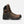 Load image into Gallery viewer, side of brown hightop boot with yellow and black laces, black toe guard and sole, black eyelets