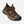 Load image into Gallery viewer, angled view of sneaker style brown outdoor shoes with black toe guard and brown laces