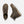 Load image into Gallery viewer, top view and side view of brown hightop shoe with dark laces and tan sole